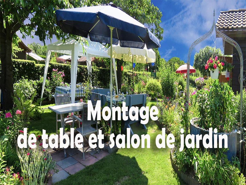 montage table et salon de jardin