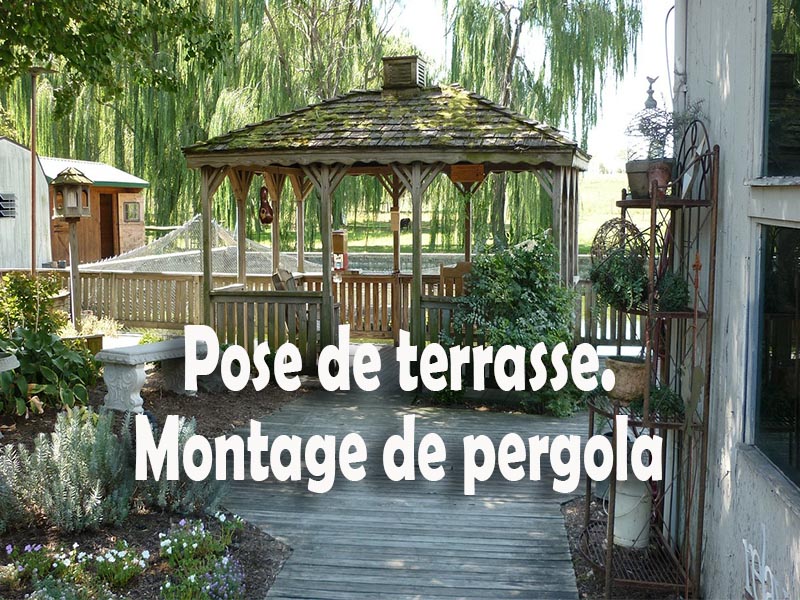 pose de terrasse, montage de pergola